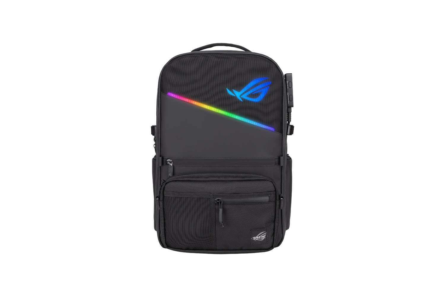 ASUS ROG 17" Ranger BP3703G Backpack, Aura Dynamic Illumination RGB Lighting With Adaptive Brightness, Anti-Theft Zip, Water Repellent, Charge Cable Pass through, Modular Front Compartment