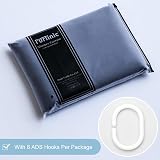 Furlinic Shower Curtain Anti Mould Resistant 100x200cm Black Polyester view 6