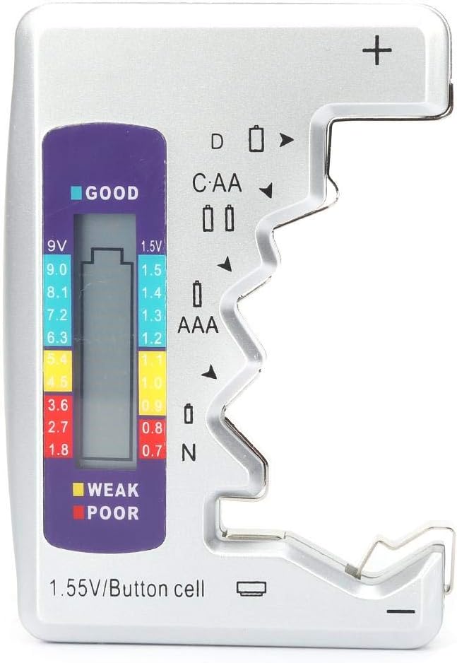 Digital Battery Tester, Battery Capacity Detector Controller Button Batteries Battery Measurer Button Batteries 90 x 60mm - Image 4