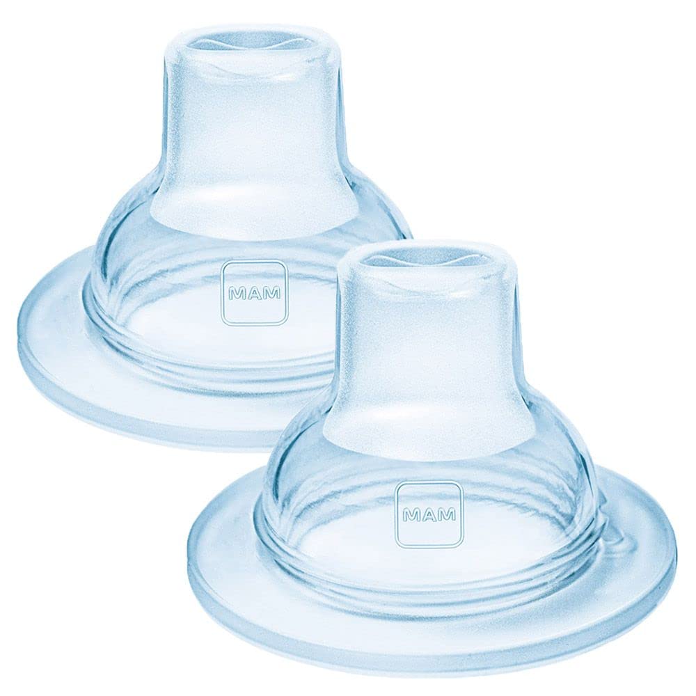 MAM Flexible Spray Tip Silicone Transparent - 4+ months - Set of 2