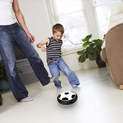 ColorGo Hover Soccer Ball Air Power Floating Football Disk with LED Lights Indoor and Outdoor Toys for Boys and Adults