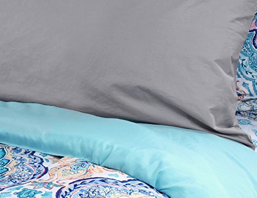 100% Cotton Body Pillow Case Cover (True Gray); 20 x 54 Inches