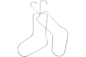 UTHCLO 2pcs Metal Sock Blockers 16x15cm with Stainless Steel Drying Hanger for Knitting, Crochet, Display,