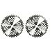 KNKPOWER 2pk 10" 40 Teeth Carbide Blades for Brush Cutter, Trimmer, Weed Eater Blade, Bore 1"