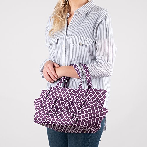 Small Garden Tote Bag, Utility Bags for Gardening, Car Totes, Organization, (Purple)
