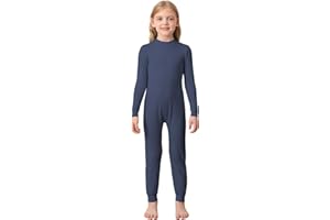 EEOST Adaptive Clothing for Special Needs Kids - Anti-Strip Zip Back Jumpsuit for Autism, Long Sleeve & Leg