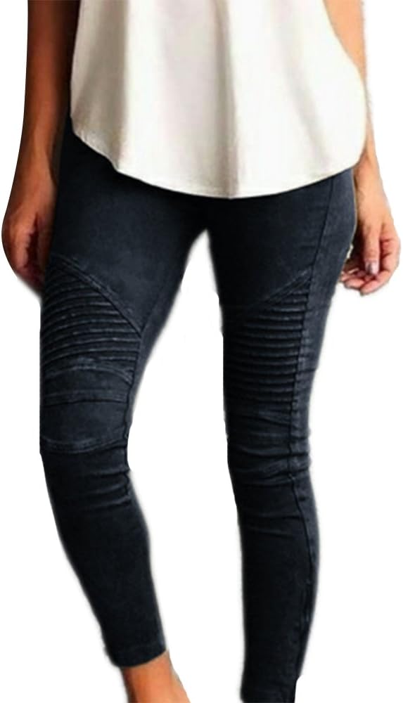Hellomiko Pencil Pants for Women High Elastic Trousers Casual Fashion Stretch Leggings