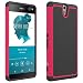 Sony Xperia C5 Ultra Case, CoverON [HexaGuard Series] Slim Hybrid Hard Phone Cover Case for Sony Xperia C5 Ultra - Hot Pink & Black