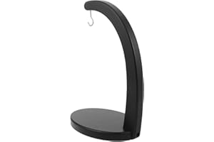 SEWACC Black Banana Hanger Stand with Hook Fruit Organizer for Kitchen Countertop Grapes Holder Fruit