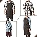 Aspen Workwear | Heavy Duty Waxed Canvas Shop Apron with Neck and Shoulder Relief – Adjustable up to XXL - Apron for Men & Women