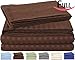 Full Striped Bed-Sheet-Set Brown - Brushed Velvety Microfiber -Luxurious, Comfortable, Breathable, Soft and Extremely Durable - Wrinkle, Fade and Stain Resistant - Hotel Quality by Utopia Bedding (Full, Brown)