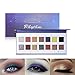 14 Colors Highly Pigmented Matte + Shimmer Eyeshadow Palette - Nude Neutral Red Orange Yellow Green Bright Metallic Glitter Smokey Eye Shadow Makeup (Rhythm)