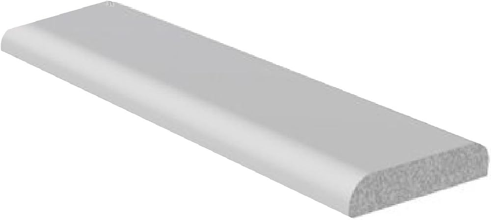 SmartHome White UPVC D Mould Trim 28mm x 5 Metres Window Door Sill Finishing