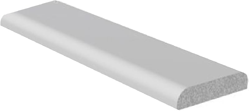SmartHome White UPVC D Mould Trim 28mm x 5 Metres Window Door Sill Finishing