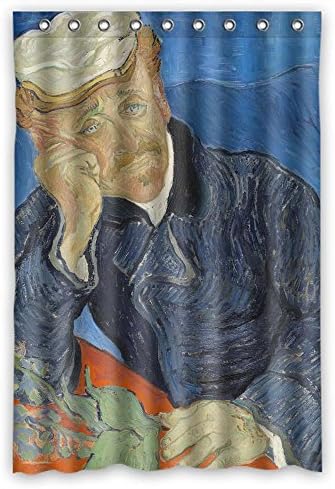NASAZONE Art Painting Vincent Willem Van Gogh Dr Paul Gachet 1890 Polyester Bathroom Curtains Width X Height / 48 X 72 Inches / W H 120 By 180 Cm For Birthday Gf Father Teens Boys. Home