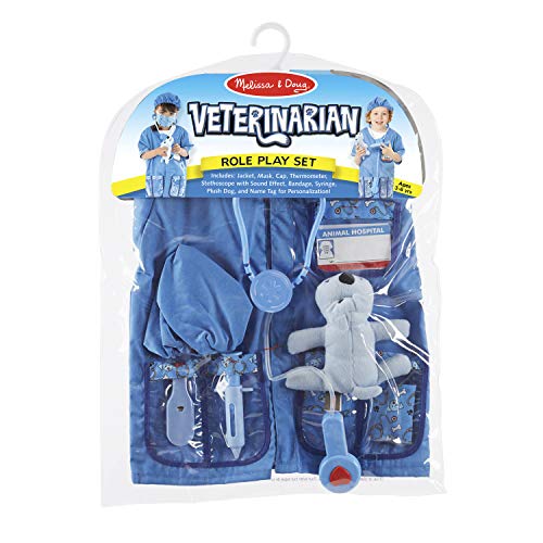 Melissa & Doug Pet Vet Play Set & Veterinarian Role Play Costume Set