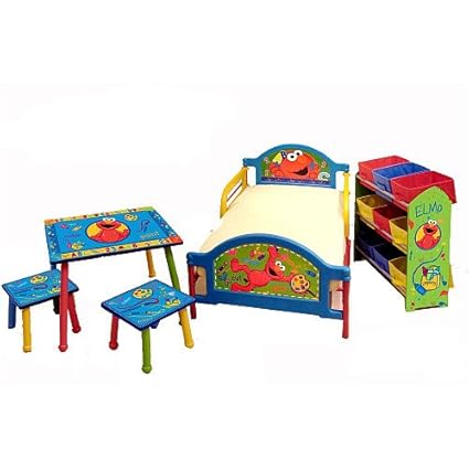 Sesame Street Elmo Room In A Box Furniture Set Amazon Co Uk
