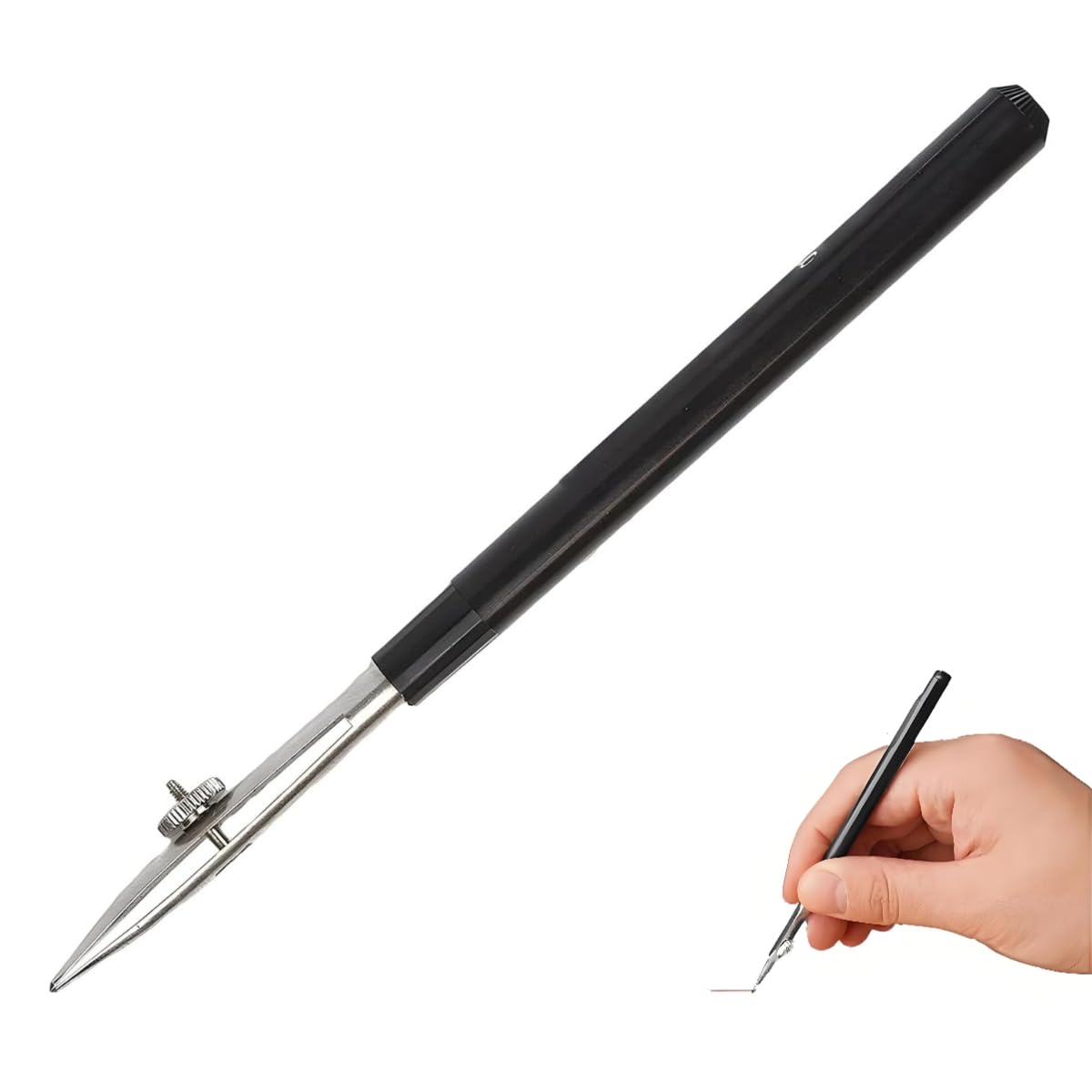 MATSOONY Adjustable Art Ruling Pen, Adjustable Art Ruling Pen Drawing Tool, Fine Straight Line Ruler for Drawing, Fine Lines Ruler
