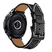 HATALKIN Watch Band for Withings/Nokia Steel HR Band 40mm Leather,20mm Watch Band Geniune Leather Replacement Strap Compatible Withings/Nokia Steel HR Sport Smartwatch (40mm) (Black)