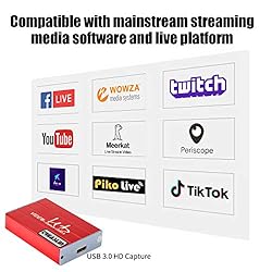 TreasLin HDMI Capture Card Game USB3.0 Stream and