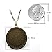 Antique Bronze Finish With Cable Chain Sunflower Vintage Style Pendant Necklace Personalized Necklace