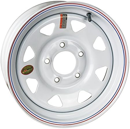 Arcwheel White Spoke Steel Trailer Wheel - 15" x 5" Rim - 5 on 5 1,870lb Capacity