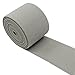 Strapcrafts 2-Inch Wide by 2-Yard Colored Double-Side Twill Elastic Band-Grey 11120