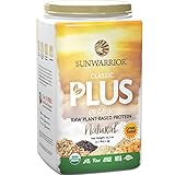 Sunwarrior - Classic Plus, Raw Organic Plant Based Protein, Natural, 40 Servings (2.2 lbs)