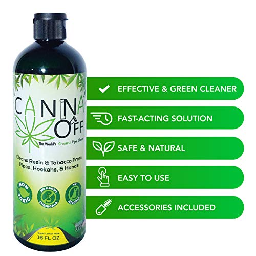 Canna Off Glass Pipe Cleaner Kit Natural Glass Pipe Cleaning Solution