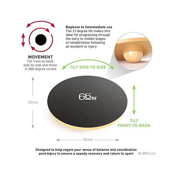 66fit-Wooden-Wobble-Balance-Board-50cm-Includes-Balance-Training-Ebook-Rehabilitation-Training-Physiotherapy-Exercise 66fit Wooden Wobble Balance Board 50cm - Includes Balance Training Ebook - Rehabilitation Training Physiotherapy…