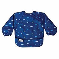 Tiny Twinkle Mess Proof Baby Bib,Waterproof Smock