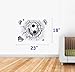DNVEN 23 inches x 18 inches Soccer Break Out of The Wall PVC Removeable Wall Art Sticker Decal DIY Room Kid Mural Decor Letter Soccer Football