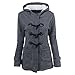 Yesido. Warm and Thicker Slim Long Hooded Cotton Coat