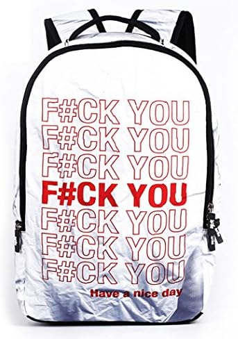 Flake Rain Unisex Personality Character Pattern Student Backpack Camping Travel Shoulders Bag(You)