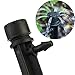 QMOEH Drip Emitters + Support Stakes (50 + 50pcs) Perfect for 4mm / 7mm Tube, Adjustable 360 Degree Water Flow Drip Irrigation System for Flower Beds, Vegetable Gardens, Herbs Gardens.