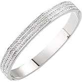 Dorriss Elegant Rhinestone Bangles Stainless Steel Sparkling Cubic Zirconia Bracelets Jewelry for Women Ladies Wedding Party Gift Idea