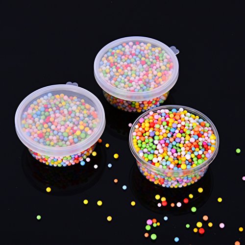 24 Packs Foam Ball Containers Styrofoam Balls Plastic Boxes with Lid
