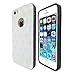 Wydan iPhone 5S 5 Case - White Golf Ball Realistic Texture (w/Dimples) Hybrid Shock Absorbant Hard Shell Slim TPU Protective TUFF Verge Dynamic Phone Cover for iPhone 5S 5 for Apple