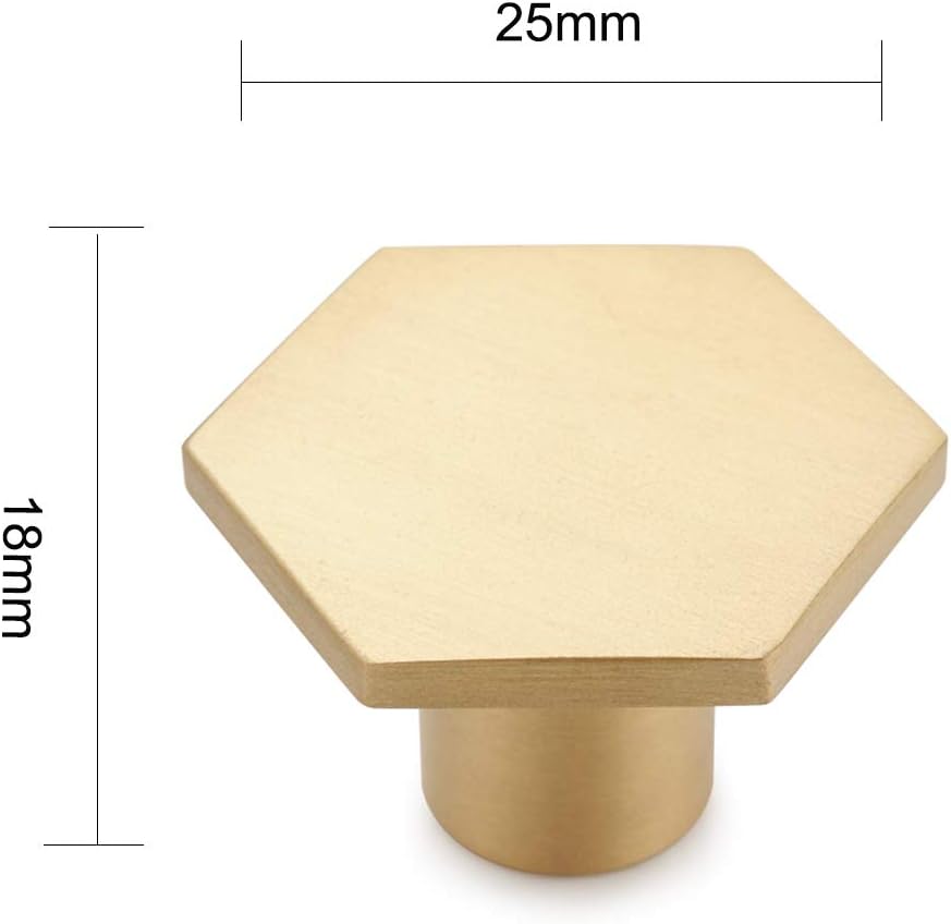10 Stück Möbelknöpfe Messing Gold Dekorative Kommodenknöpfe