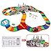 192 Pieces Flexible Race Track Playset - Magic Journey Rainbow Create a Road Super Snap Speedway STEM Building Toy with Race Car for Kids