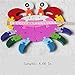 DOUYYE Preschool Children Education Wooden Crab Shape Blocks Jigsaw Puzzles,Indoor Outdoor Kids Play Game,Interactive Letter Number Gifts Toys for 3 4 5 year old and Up Boys and Girls Toddlers Babies