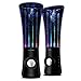 SoundSOUL Dancing Water Speakers LED Speakers Water Fountain Speakers Mini Music Amplifier(6 Colored LED Lights,Dual 3W Speakers, for Your Family) - Black