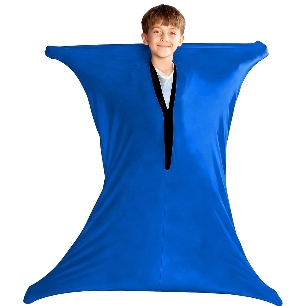 Body Sock for Kids, Sensory Sock, 47"x 27" Full-Body Wrap, Stretchy Body Sock Sensory Kids, Sensory Socks Kids, to Relax and Focus (Blue) โ image 1
