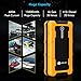[Quick Charge In & Out] iClever 15000mAh Peak 600amp Portable Car Jump Starter BoostEngine External Power Bank with Multiple Protected Smart Clamp, 100 Lumen LED Light, Yellow