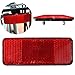 C-Pioneer Bicycle Bike Safety Caution Warning Reflector Disc For Rear Pannier Racks Frame