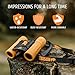 BeBison Binoculars for Kids - 8x21 High Resolution Real Optics - Compact Folding Shockproof Kids Binoculars for Bird Watching - Spy Games - Outdoor Play for Boys and Girl