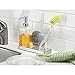 InterDesign Forma Kitchen Caddy with Soap Dispenser Pump & Scrubby - Clear/Brushed Stainless Steel