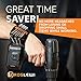Magnetic Wristband by Roslewi - 15 Magnets, 2 Pockets - Holding Screws, Nails, Drill Bits, Metal Tools - Best Father's Day Gift Idea for Men, Dad, Husband, Women, Boyfriend, Him, Her (Black)