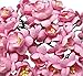 RATREE SHOP 50 Pcs Cherry Blossom Pink Mulberry Paper Flower 25 mm Scrapbooking Wedding Doll House Supplies Card Project, Products From Thailand.