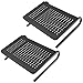 WALI Monitor Stand Riser, Laptop Holder Printer Riser Desk Accessories, Vented Metal Platform and 4 inches Height Underneath Storage for Office Supplies (STT001-2), 2 Pack, Black